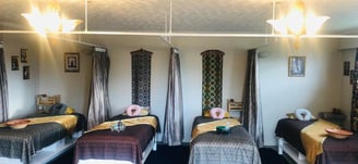 Four Massage beds 