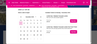 London Eye + Madame Tussauds London tickets