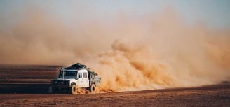 Bulldust generated after soil crust biota destroyed