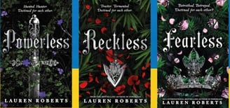 imagens das capas dos livro da saga Powerless