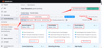 find content ideas with data