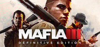 a man with a gun and a gun in front of a poster of a man