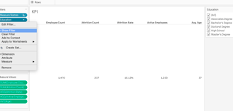 Tableau interactive dashboard project