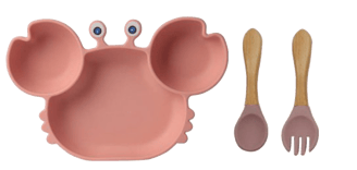 Tips-om-je-kindje-te-laten-eten-kinderbord-krab-roze