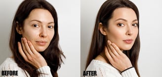 Headshot Before and After