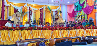 Thevaram performance during Navarathiri event. Stage performance by students