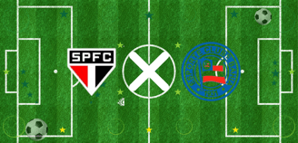 a soccer field with a soccer ball and a soccer ball