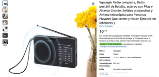 Ejemplo de un producto con mala presentación y errores de SEO en Amazon