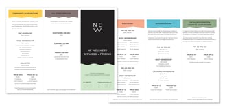 Wellness Services Brochure Design
