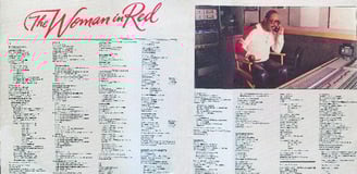 The Woman In Red album inner jacket