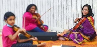 sjkt violin students mataji laxmi