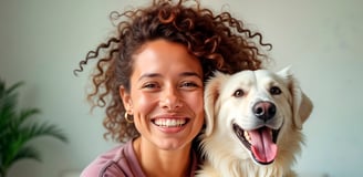 Pessoa feliz com o Pet