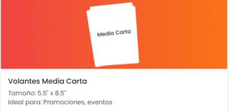 Volantes a color con diseños profesionales y modernos