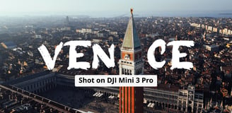 a clock tower with a view of Venice