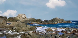 Piscina natural de Conchi em Aruba.