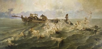Peintures Les néréides de Joaquin Sorolla