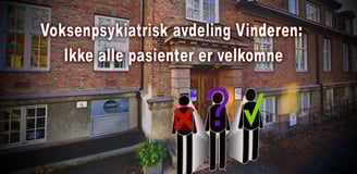 Voksenpsykiatrisk avdeling Vinderen tilbyr utredning og tverrfaglig spesialisert behandling til menn