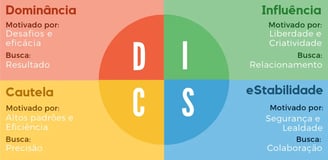 Imagem dos perfis disc e suas caracteristicas