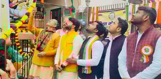 navab singh nagar with vidya ke bharose @ republic day