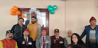 ex soldier with trust @ republic day