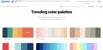 coolors website screenshot