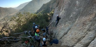 half day climbing in Chile