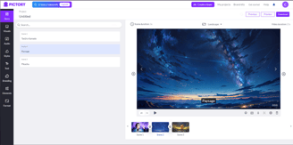Pictory AI: Example of creating a video using Visuals to Video