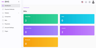 bills management dashboard