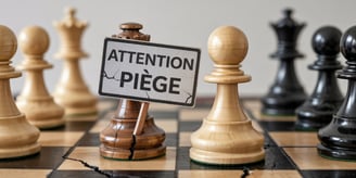 échecs et attention au piège