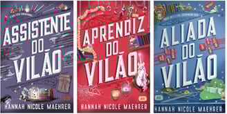 imagens das capas dos livro da saga assistente do vilão