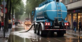 water flood removal tanker