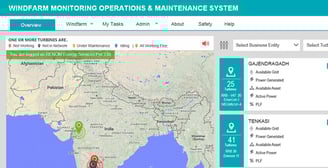 Remote Windfarm Monitoring, Operations & Maintenance System, SCADA, Power BI, Wind & Solar Energy