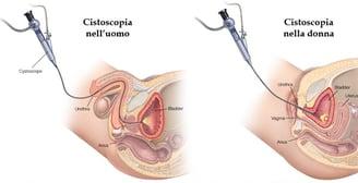 cistoscopia flessibile nell'uomo e nella donna
