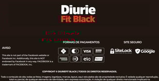 Rodapé Diurie fit black