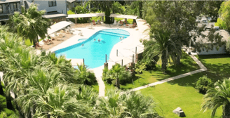 a view of the map pf Dalyan Calbis Hotel pool