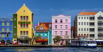 casas coloridas caribe curaçao