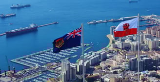 foto do porto de Gibraltar
