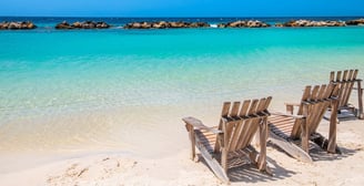 Foto Mambo Beach no Caribe.