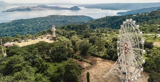 vista panoramica da cidade tagaytay nas filipinas