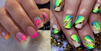13 Diseños de uñas neón para un look divertido y lleno de color