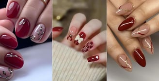 21 Ideas de diseños de uñas rojas sencillas y bonitas