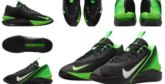 a collection of different types of sneakers. Nike Air Zoom GT Jump Academy