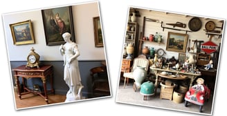 Un magasin d'antiquités et une boutique de brocante