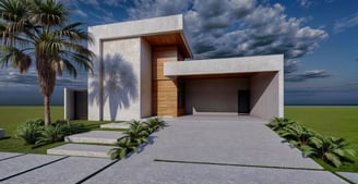 Projeto residencial moderno em Itu - Aborin Arquitetura