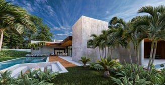Projeto residencial moderno em Monte Mor - Aborin Arquitetura