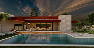 Projeto residencial moderno em Monte Mor - Aborin Arquitetura