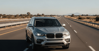 um carro na estrada