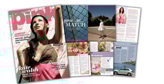 magazine design pink malta