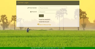 Agro Connect Farmers Ecommerce Portal - Farmers Login Page