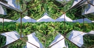 Obra de Arte em Inhotim do artista Olafour Eliasson